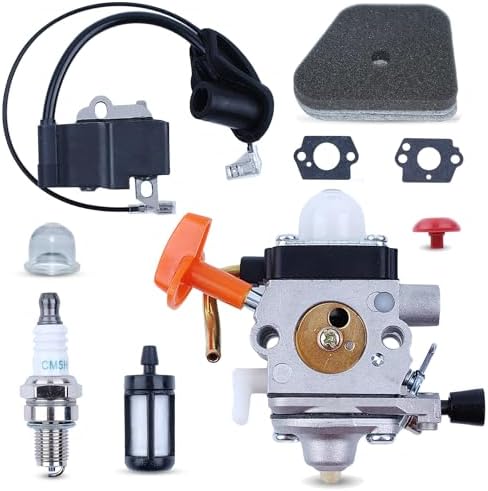Amazon.com: HUZTL FS 90 R Carburetor kit for Stihl FS90R FS90 FS110R ...