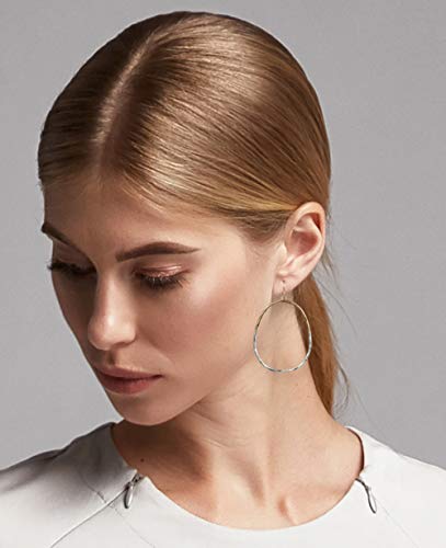 SPUNKYsoul Oval Hoop 2 toned Earrings for Women2