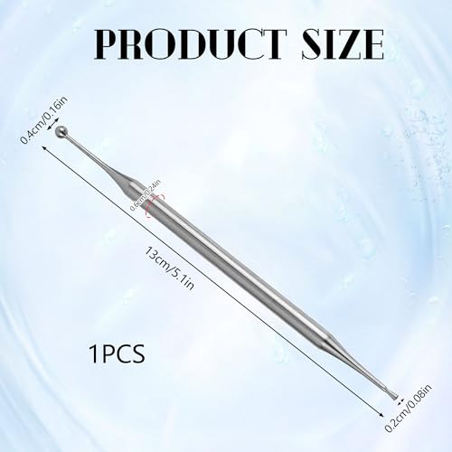 Acupuncture Pen 1PCS Dual Head Facial Reflexology Tools Stainless Steel Acupressure Pen Portable Deep Tissue Reflexology Tools forTension & Headache Relief - Image 3