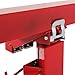 Parts-Diyer 16ft Drywall Panel Hoist with Lockable Wheels Drywall Rolling Lifter with Jack Caster Construction, Red, Red