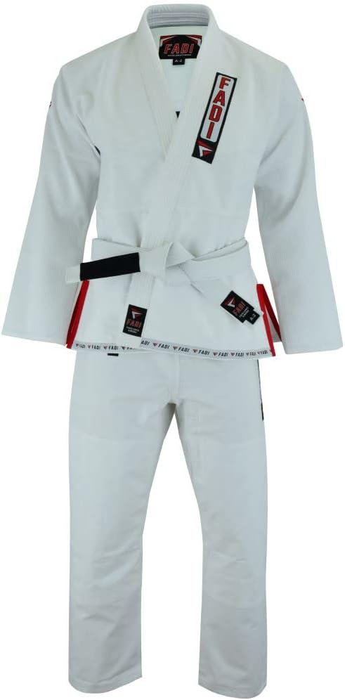 Excellence Kimono Series Premium BJJ Gi for Men | Jiu Jitsu Gi BJJ Uniform Poly/Cotton Blend | White/Black