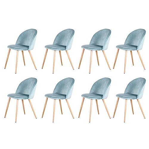 Grandca Home Juego De 8 Sillas De Comedor De Terciopelo, Sillas De Cocina Con Cojín De Asiento De Terciopelo Suave, Sillas De Comedor Laterales Tapizadas Para Sala De Estar, Verde Grandca Home Juego De 8 Sillas De Comedor De Terciopelo, Sillas De Cocina Con Cojín De Asiento De Terciopelo Suave, Sillas De Comedor Laterales Tapizadas Para Sala De Estar, Verde