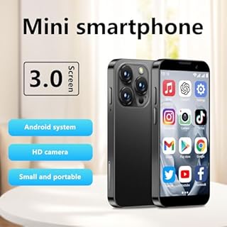 Smartphone mini avec écran HD de 3,0 pouces, téléphone mini déverrouillé, caméra 5MP, reconnaissance faciale, double SIM, GPRS, carte TF et un corps ultra - mince, idéal pour les enfants Rose