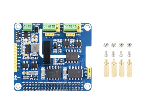 Waveshare 2-Channel Isolated Can Bus Expansion Hat For Raspberry Pi Motherboards, Dual Chips Solution, Stackable Design for Expanding Multiple Can Channels