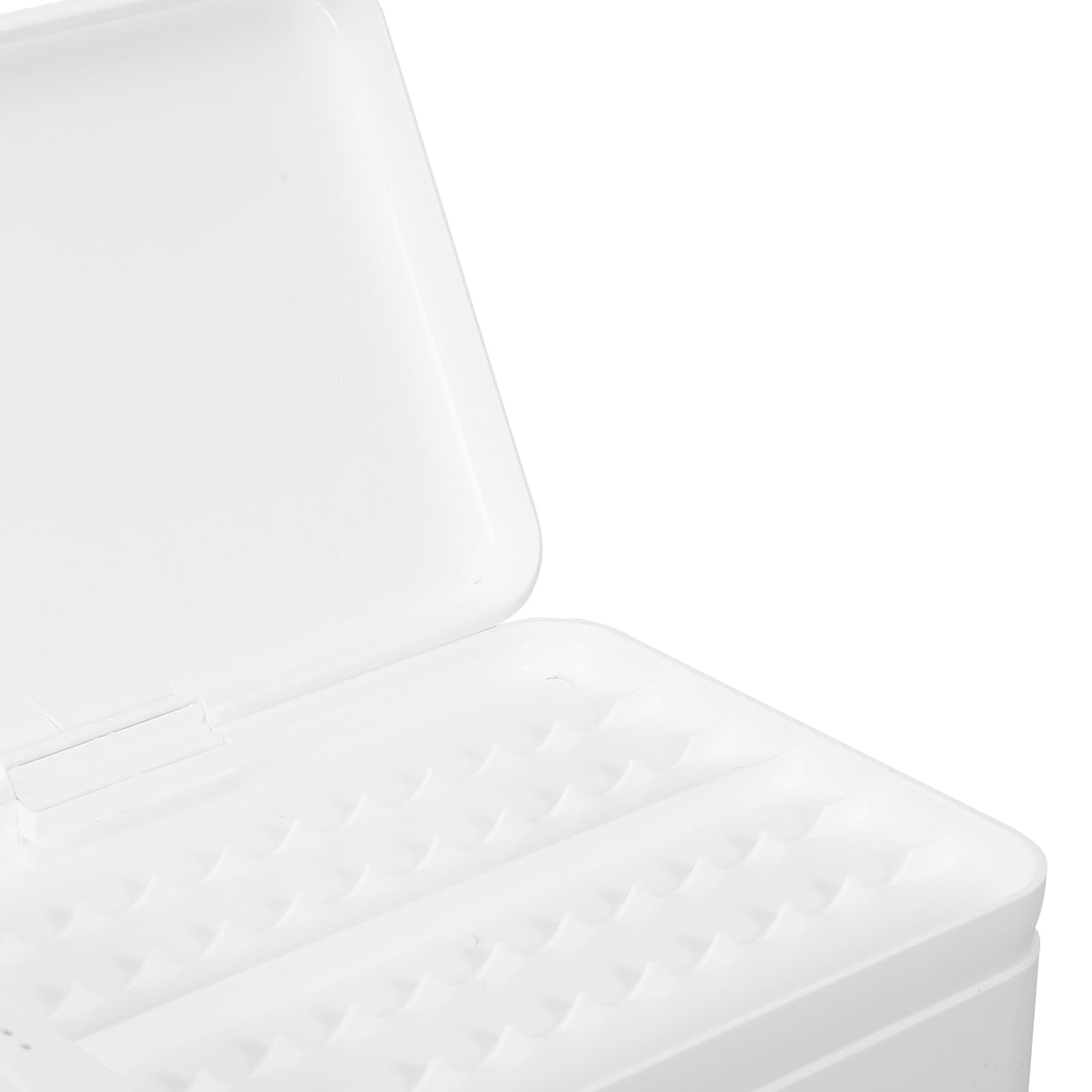 Caja de Almacenamiento de Baterías AA AAA y Pilas Botón, Organizador Portátil Transparente de Plástico Resistente Compartimentos Dobles, Estuche Compacto para Viajes y Uso