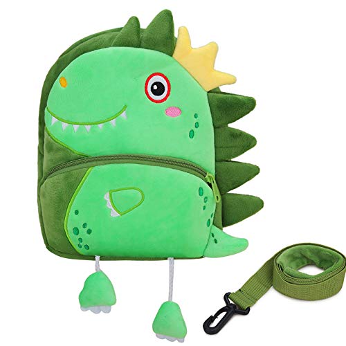 VX VONXURY Toddler Backpack,Cute Plush Small Preschool Backpack with Leash Gift for Little Boys Girls Kids with Chest Strap