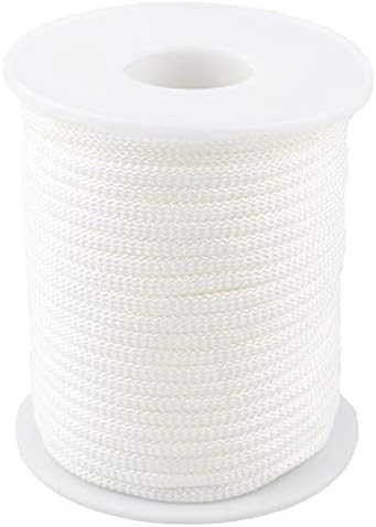 Nylon Twine Cord Thread String for Necklace Bracelet Jewelry Making Crafting Accessories (Black, 2mm-98feet)