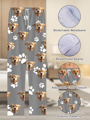 Custom Pajama Pants - Personalized Pajama Pants with Photo Face Pj Pants Bottoms for Men Women4