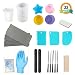 LET'S RESIN Resin Jewelry Molds Tools Set Include Silicone Mixing Cups, Epoxy Spreader, 5PCS Needle Files, Sandpaper, Tweezers and Other Tools