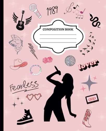Swift Composition Notebook: Cute Taylor-Inspired Collage Book | For Journaling, Diary, Note taking or Creating Music | For Girls, Teens, Adults