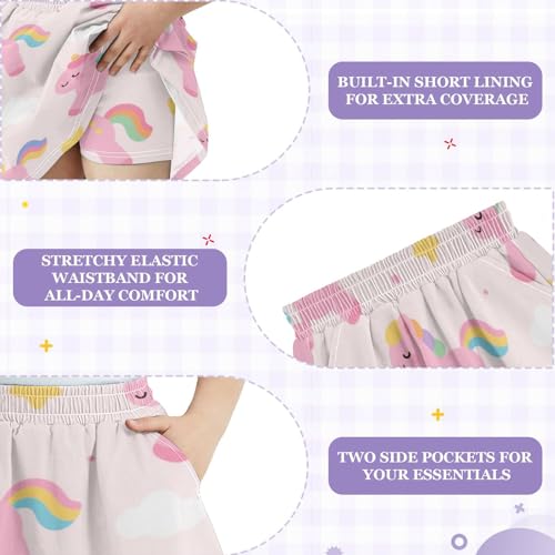 Faldas plisadas de algodón con pantalones cortos y cintura alta para deporte 7