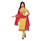 bollywood suit design 2018 Farbe: Wie im Bild gezeigt. SHRI BALAJI SILK & COTTON SAREE EMPORIUM Designer Straight Salwar Kameez Suit, Elegante Stickerei, Bollywood-Partybekleidung, ethnische Kleidung, indisches Kleid Indian Dress 7211