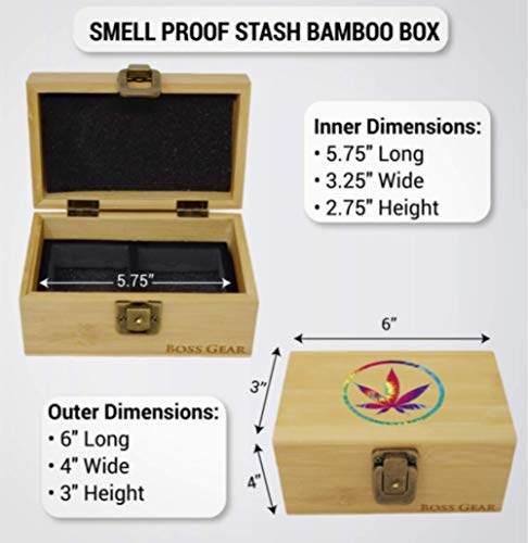 Boss Gear- All In One Complete Set Bamboo Box Gift Set (Wood Tie-Dye)