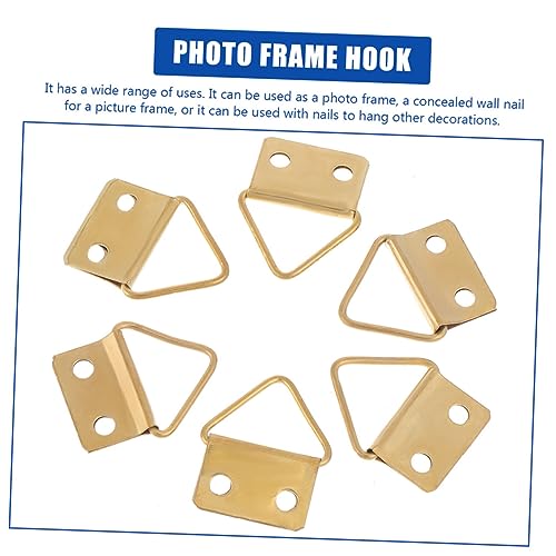 Image of 150PCS Picture Frame Hangers Wall Mounted Hooks for Artwork Smooth Metal Hanging Hardware for Photos Clocks and Decor Easy Installation for Various Wall Types