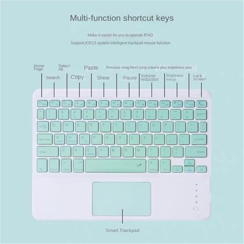 Funda de cuero con teclado para estudiar y trabajar en cafeterías con tu iPad Air 5 3
