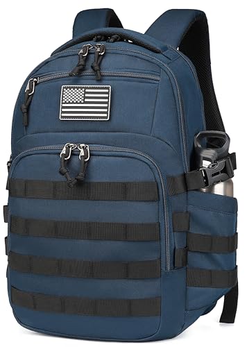 Wotony Military Tactical Backpack for Men, Black, 18.5