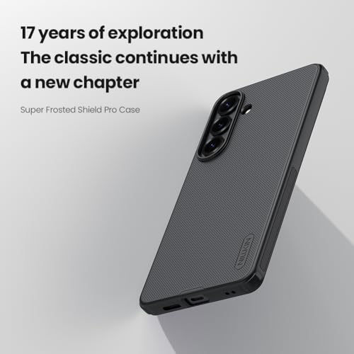 Image of Nilkin Slim Matte Series case for Samsung Galaxy S26 Plus (S26+), Shockproof and Scratch-Resistant, Lightweight Case (Black, S26Plus)