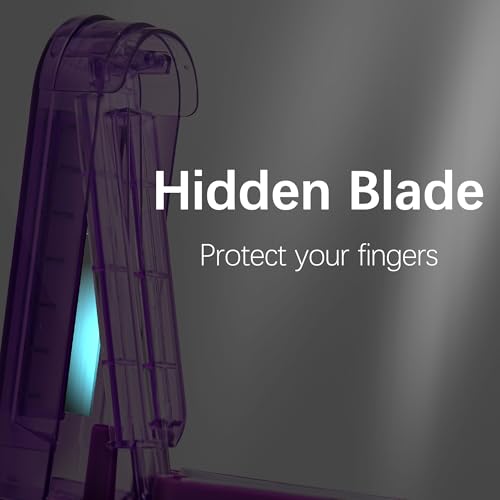 Image of Pill Cutter Splitter for Small and Tiny Pills, Pill Cutter for Small or Large Pills, Pill Splitter for Multiple Pills at a Time with Centering Device and Stainless Steel Blade (Purple)