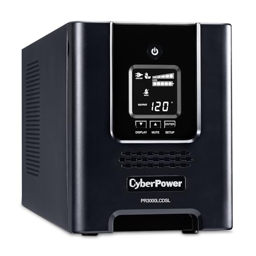 CyberPower PR3000LCDSL 30A Smart App Sinewave UPS Battery Backup and Surge Protector, 3000VA/2700W, 7 Outlets, AVR, Mini-Tower, UL Certified - image 3