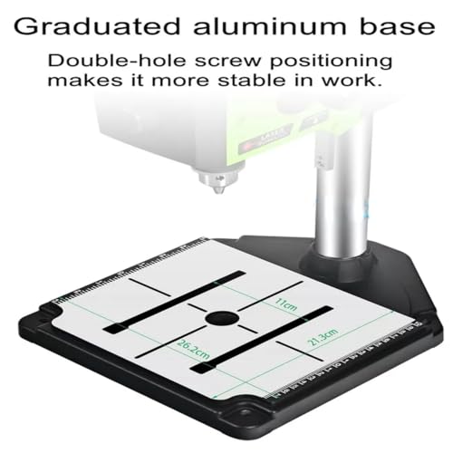 BACHIN Bench Drill Stand 800W Brushed digital display Mini Electric Bench Drilling Machine Chuck 1.5-16mm 6-Speed Benchtop Drill Press, Spindle Speed: 200-2500r/min - Image 5