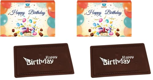 Image of BOGATCHI Gift Ideas, Happy Birthday Chocolates Gift Box, Birthday Greetings, Dark Chocolates, Love Chocolates, Premium Chocolates, 70 g (Pack of 2)