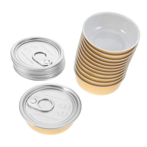 PHENOFICE 12piezas Tarros Aluminio Herméticos Lata Fácil Abrir Para Postres y Alimentos Cajas Reutilizables Para Almacenaje Fresco Cocina y Picnic