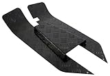  Chapa estriada Juego SIP para Vespa PK50 – 125/S/Xl/FL/HP/N/Rush/XL2/automatica Negro polvo, 3 piezas, en PK XL2 Modelos plástico Felpudo (Eliminar.