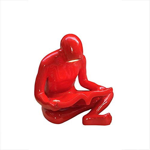 YUX 220 V Lampe Chambre Salon Couloir lampadaire décoration étage garçon Livre de Forme Humaine R/02/07 (Color : Red)