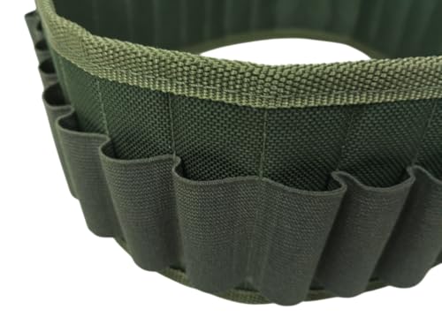 Articulos de Caza Canana Porta Cartuchos Fabricada en Cordura para Calibre 12 y 20 para 28 Cartuchos Modelo 4