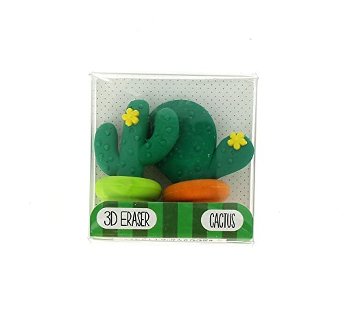 Cactus borrables pequeños para escritorios infantiles y manualidades