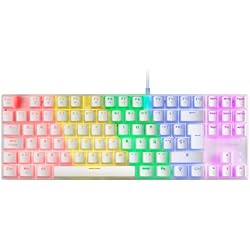 Redragon Kumara K552 Qwerty MARSGAMING Teclado Gaming Mecánico TKL FRGB, Antighosting, Switch Mecánico Rojo, Idioma Español, MK80, Color Blanco