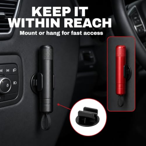 FRONTLINE Window Breaker and Seatbelt Cutter, 2 Pack Emergency Escape Tool - image 4