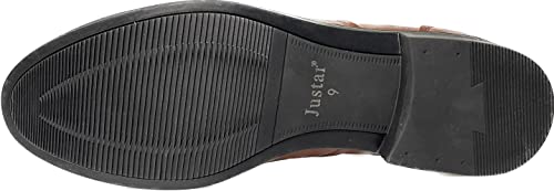 Image of Justar Men's Leather Casual Loafers Slip-On Comfort Tuxedo Dress Shoes for Business Office