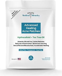 Maximum Strength Hydrocolloid Acne Remover Sticker Dots, 72 Pack | Face Healing Patch