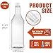 Noamus 8 Pack 33 oz Plastic Soda Bottles with Caps, 1L Reusable Empty Clear PET Juice Container, Disposable Wine Bottles with White Lid for Drinking Beverage Water Liquor Beer Milk Smoothies