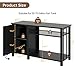 OtterOasis 55-75 Gallon Fish Tank Stand with Power Outlet & Adjustable Shelf, Heavy Duty Aquarium Stand with Cabinet Storage for Fish Tank, Turtle Tank, Reptile Terrarium, 1000LBS Capacity, Black