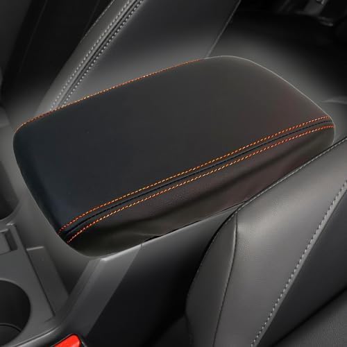 LIHLIOUZDM Copri Bracciolo Auto per Subaru Crosstrek II 2017 2018 2019 2020 2021 2022 2023, Copertura Console Centrale Bracciolo Cuscino Antiscivolo Accessori Auto,Black