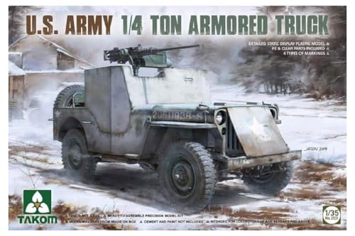 TAKOM TAK2131 U.S. Army 1/4 Ton Armored Truck 1:35 Maquette Véhicule Militaire