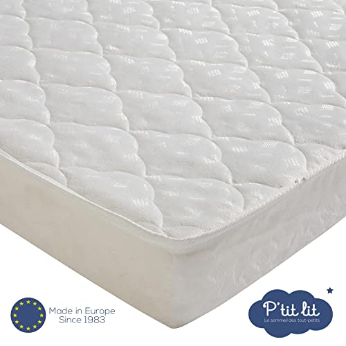 P'tit Lit - Materasso Bambino Indispensabile - 60X120 Cm - Climatizzato: 1 Lato Estivo/ 1 Lato Invernale - Oeko Tex® - Fabbricazione Europea - 4