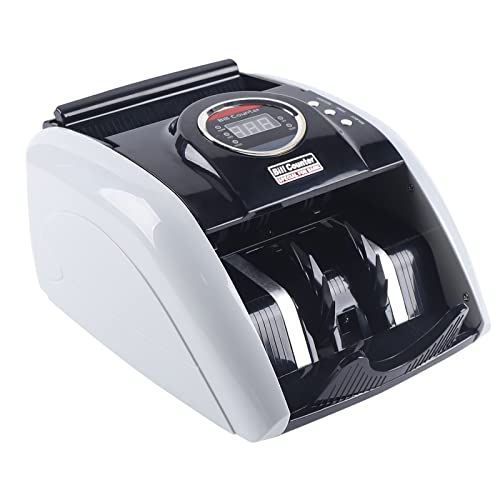 panfudongk Contador de dinero,máquina de contar dinero,contador de billetes,contador de billetes,contador de billetes,comprobador de billetes UV MG 5200 UV,rápido,preciso,detección de falsificaciones
