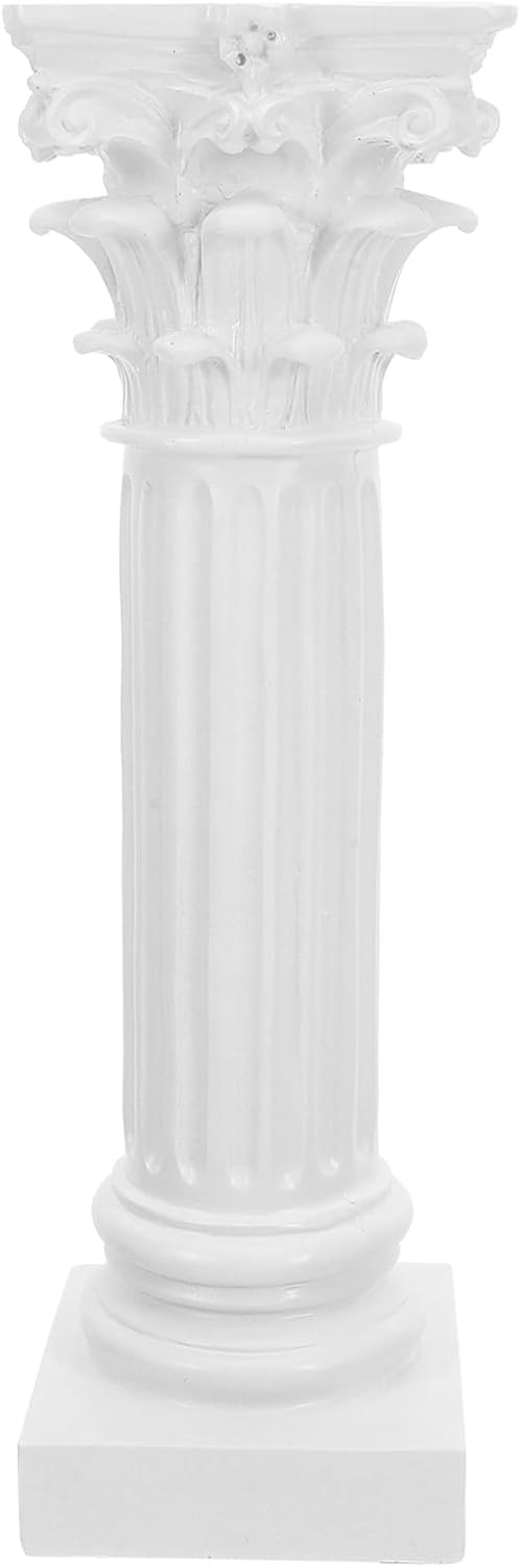 Wedding Pillars for Ceremony Decor - 11.6" Tall Classic Roman Columns with Pedestal - European Style Resin Pillars for Flowers Party Events & Home Decoration