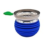 Yameisi Hookah Silicone Shisha Bowl Unique Design Tobacco Accessories High Quality Narguile Apple Charcoal Holder Sheesha Accessories (Blue)