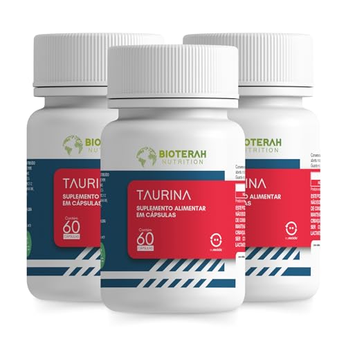 Taurina 180CAPS BIOTERAH - 1000mg por Dose Suplemento Dietético Auxiliar de Treino