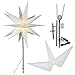 Produktbild Gartenstab Stern weiß Ø 100, 140 cm hoch, LED warmweiß, mit Erdspieß, Weihnachten außen