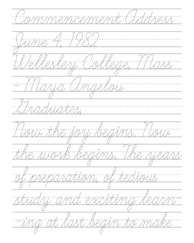 Cursive Handwriting Workbook for the Visually Impaired: Large Print Cursive Writing practice for Low Vision Learners - Image 9