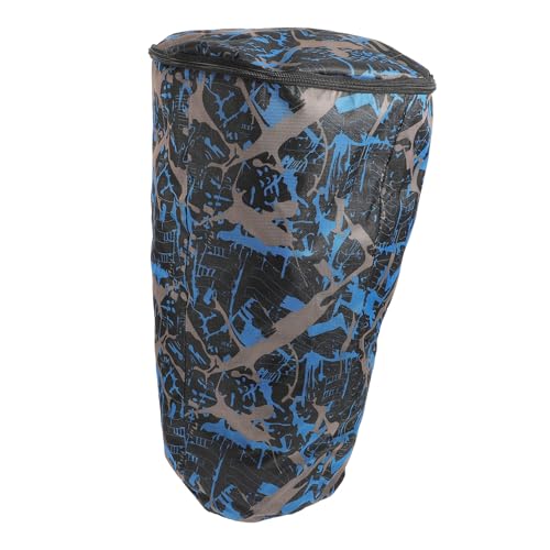 Housse de transport pour djembé 10" imperméable en Oxford camo bleu renforcé