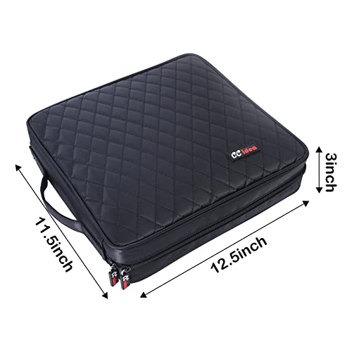 image for CCidea 200 Capacity CD/DVD Case Holder Portable Wallet Disc Storage Bi