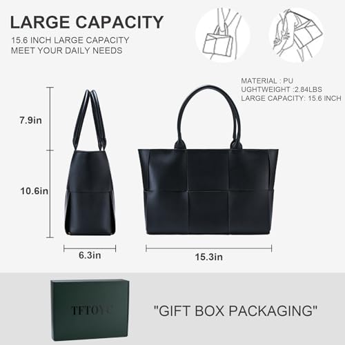 Bolso Tote de Cuero para Mujer Grande miniatura 4
