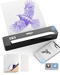 STIGMA Tattoo Transfer Stencil Machine A4 Printer Bluetooth Tattoo Thermal Stencil Machine Copier Drawing Thermal Stencil Maker with 10Pcs Transfer Paper for Tattooing Printing T106S-UK