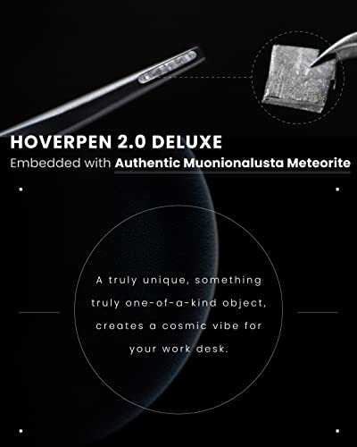Image of Novium Hoverpen 2.0 Interstellar Edition - Space Black, Unisex, Ballpoint Pen, 23.5 Degree Angle, Schmidt Ballpoint Refill, No Spills, No Spotting, No Explosions